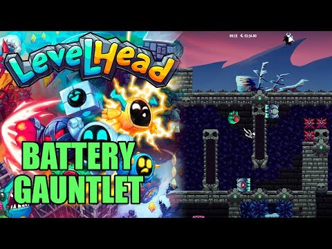 Levelhead - Battery Gauntlet - Испытание с батарейками [No Death, All Collectible]