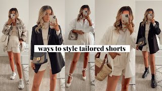 6 Ways To Style Tailored Shorts | Spring Outfit Ideas | jessmsheppard