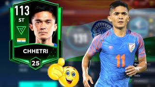 INDIAN FOOTBALL LEGEND SUNIL CHHETRI GAMEPLAY REVIEW FIFA Mobile 23