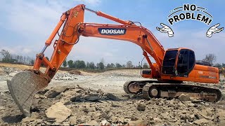 ยักษ์ใหญ่ 40 ตัน 🔰🔰🔰 รถแบ็คโฮ DOOSAN DX 340 LCA ขุดหินดานแข็ง ระเบิดระเบ้อสิครับงานนี้ 💣💣💣