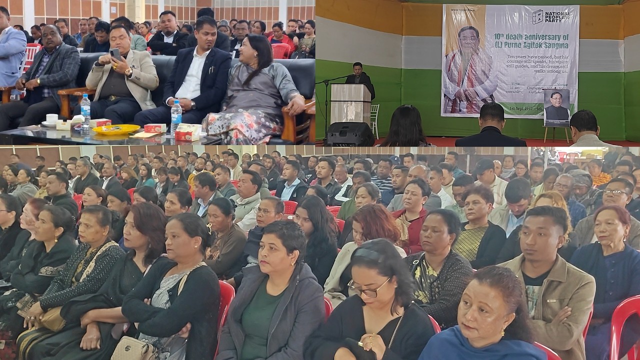 Kynmaw burom ka NPP West Jaintia HIlls iaka lyngkhuh sngi iap u (L) Purno A Sangma