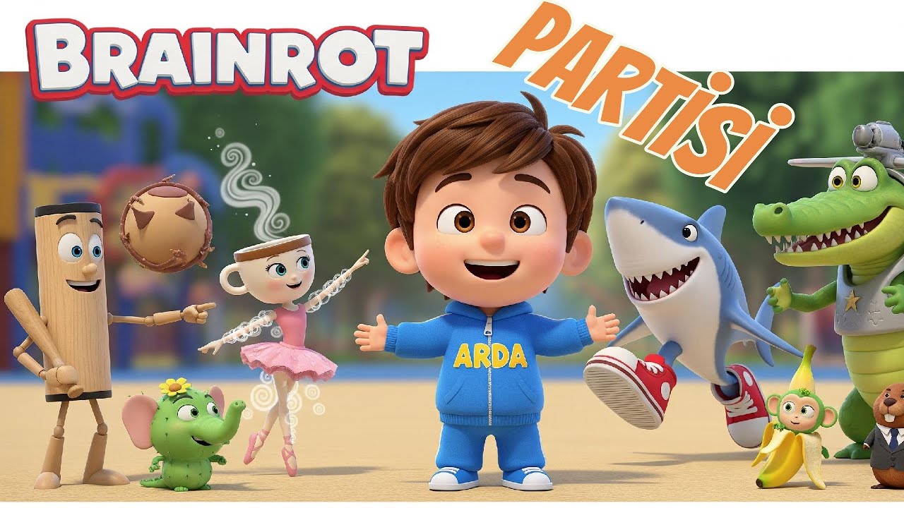 Brainrot Partisi Türkçe -Ballerina Cappuccina-Bombardino Crocodilo-Tralalero Tralala-Tung Tung Sahur