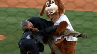 Mayor Tecklenburg's First Pitch with Bill Murray