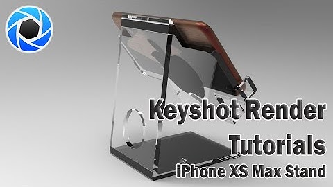 Best Keyshot Tutorial | Phone Stand 9 render | Rendering an iPhone XS Max Stand