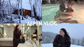 Aspen travel vlog ♡ Vail, Four Seasons, hot tub in the snow, Sant Ambroeus, apresski, St. Regis