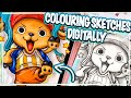 How to Colour your Sketchbook Sketches Digitally | ✨️ PROCREATE TUTORIAL ✨️