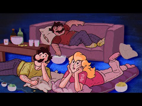 SLEEPOVER - FT. MARIO + LUIGI + PEACH (Mario Comic Dub) - YouTube