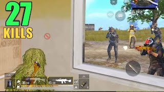 CAN I SURVIVE 2 SQUAD PUSH ?? | 27 KILLS SOLO VS SQUAD | PUBG MOBILE