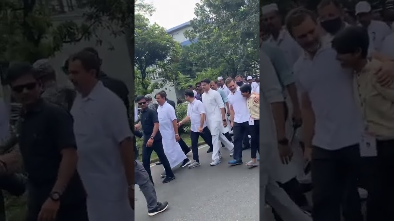 Girl breaks security barrier & kisses Rahul Gandhi