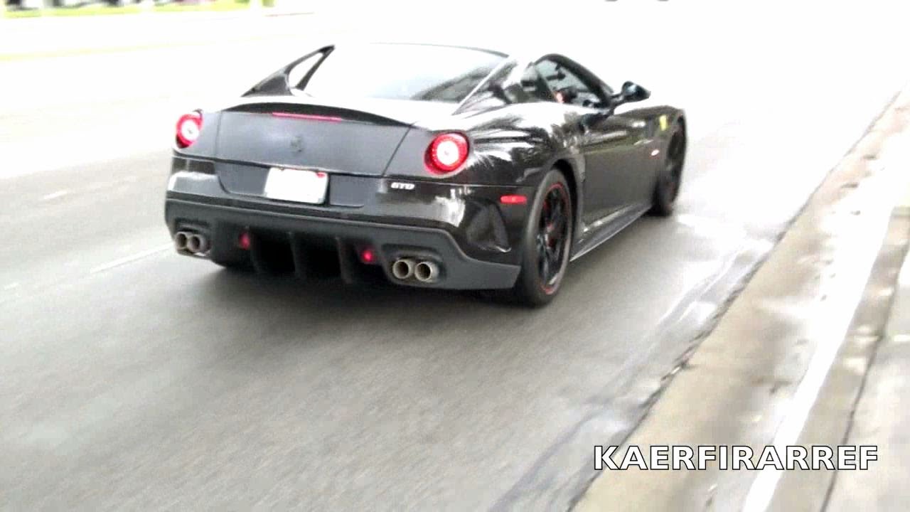 2011 FERRARI 599 GTO Revving and Downshifting ! ! !