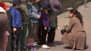 Shy child refuses Meghan Markle's handshake in New Zealand | Newshub