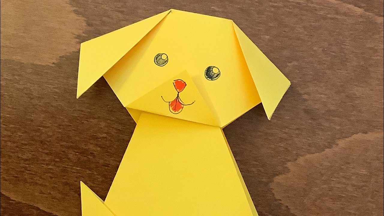 How to make an origami dog YouTube