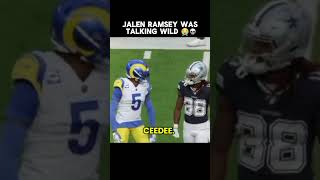 Jalen Ramsey Was COOKING Them With Trash Talk 😭 #nfl #football #shorts #jalenramsey #trashTalk
