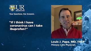 If I think I have coronavirus can I take ibuprofen? Your Questions. Our Answers.