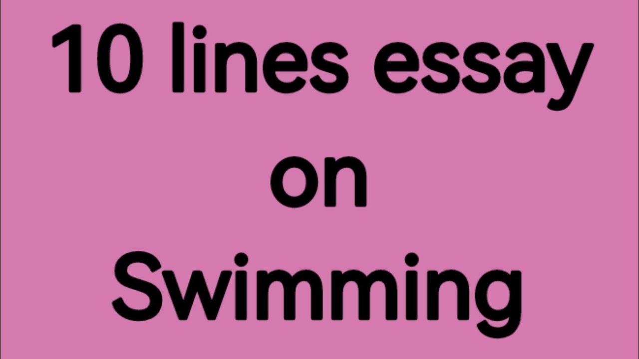 informative essay about swimming