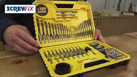 Screwfix - DEWALT COMBINATION DRILL BIT SET 100 PIECE SET