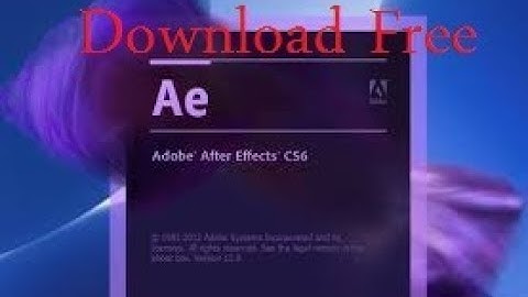Downloads Adobe After Effects CS6 from Adobe CS6 Master Collection
