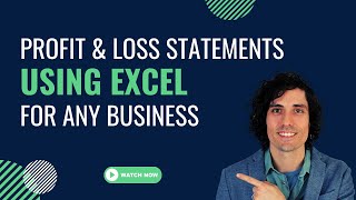 How to make a Profit & Loss statement for any business using Excel
