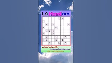 Los Angeles Times Daily #Sudoku 2025-12-14 Hard #puzzle #games #education #braingames