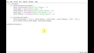 python Program on student management system