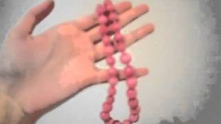 Cassia de Shanghai Necklace - Chinese Rose - soft rosey pink stone beads with sprinkles of red. screenshot 5