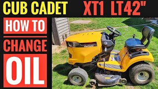 HOW TO CHANGE OIL Filter Cub Cadet XT1 LT42 Riding Lawn Mower $19.00