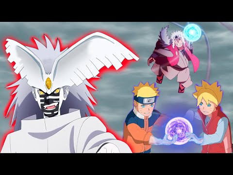 Naruto and Boruto VS Urashiki Otsutsuki | Full Fight