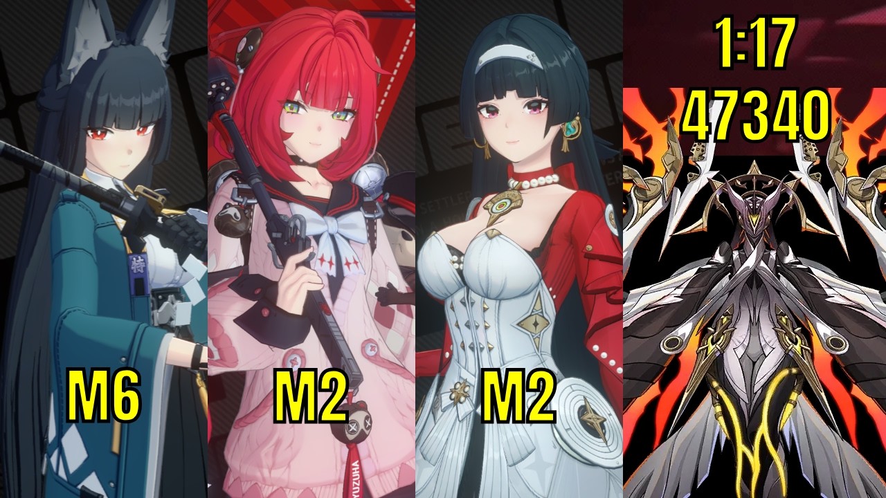 M6 Miyabi 47340 Score Shiyu Defense 5 Room 1 | Ft. M2 Astra & M2 Yuzuha | Zenless Zone Zero 2.6