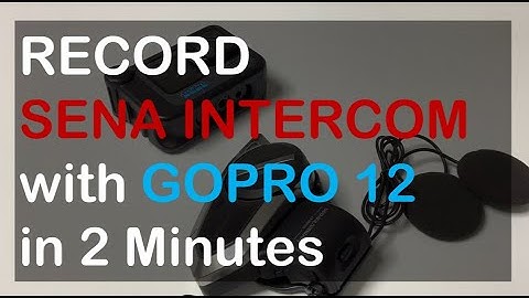How to Pair Connect GoPro 12 osmo insta mic to SENA for MESH Intercom recording