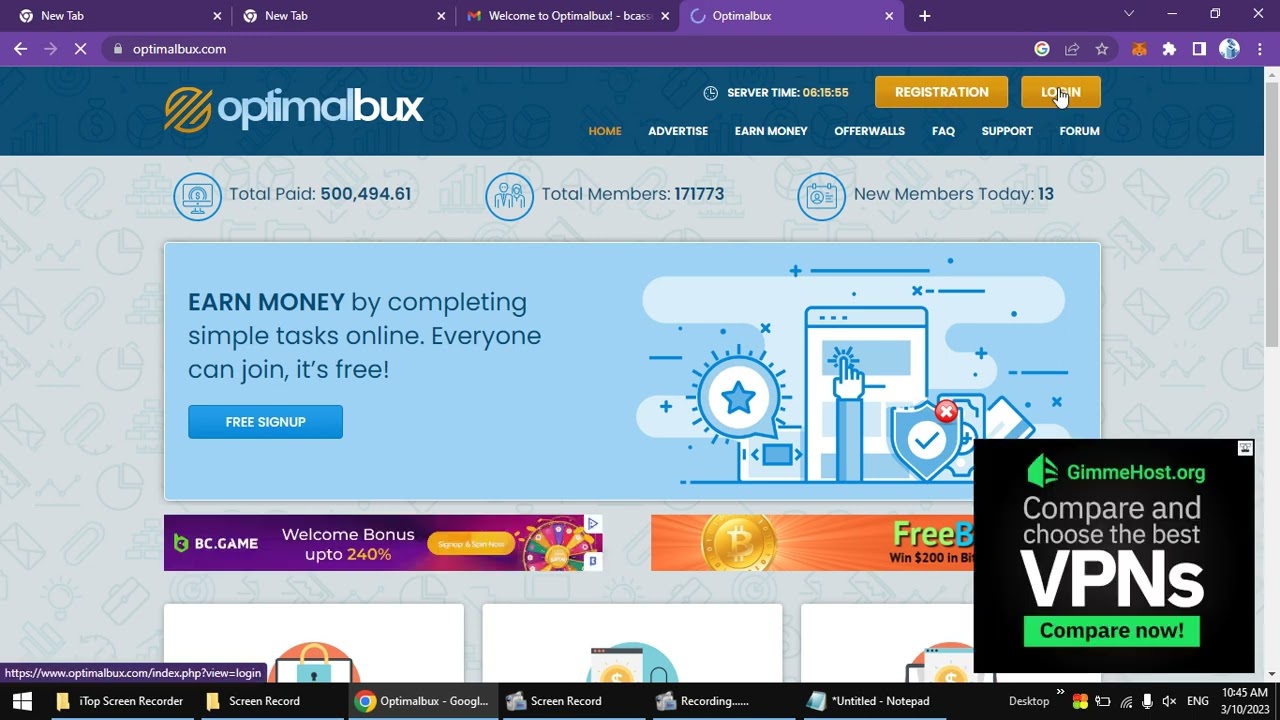 How to Earn Money in Optimalbux website | no investment | For Beginners