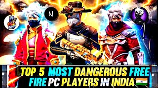 Free Fire Top 5 Most Dangerous Indian Pc Players| Smoth 444 vs Classy FF!!Who will win??