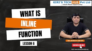 Inline Functions in C++ Explained | C++ Programming Tutorial by Adinath Giri Sir | Giri's Tech Hub