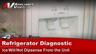 Whirlpool Refrigerator Repair  Ice Will Not Dispense  Dispenser Bracket
