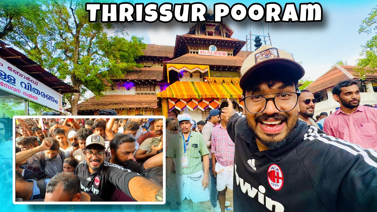 THRISSUR POORAM DAY🤩 FIRST POORAM EXPERIENCE ❤️￼