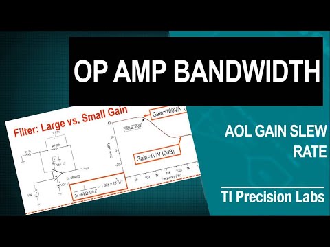 TI Precision Labs - Op Amps:  Bandwidth - AOL gain slew rate