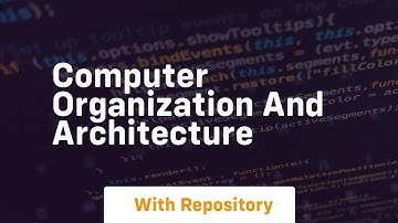 computer organization and architecture