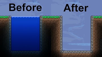 How to INSTANTLY drain ANY amount of water in Terraria