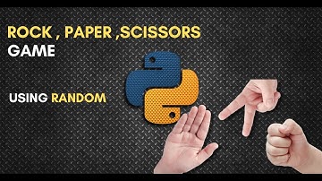 Rock Paper Scissors Game For Beginners | Using Random | Python | #mrlazyprogrammer