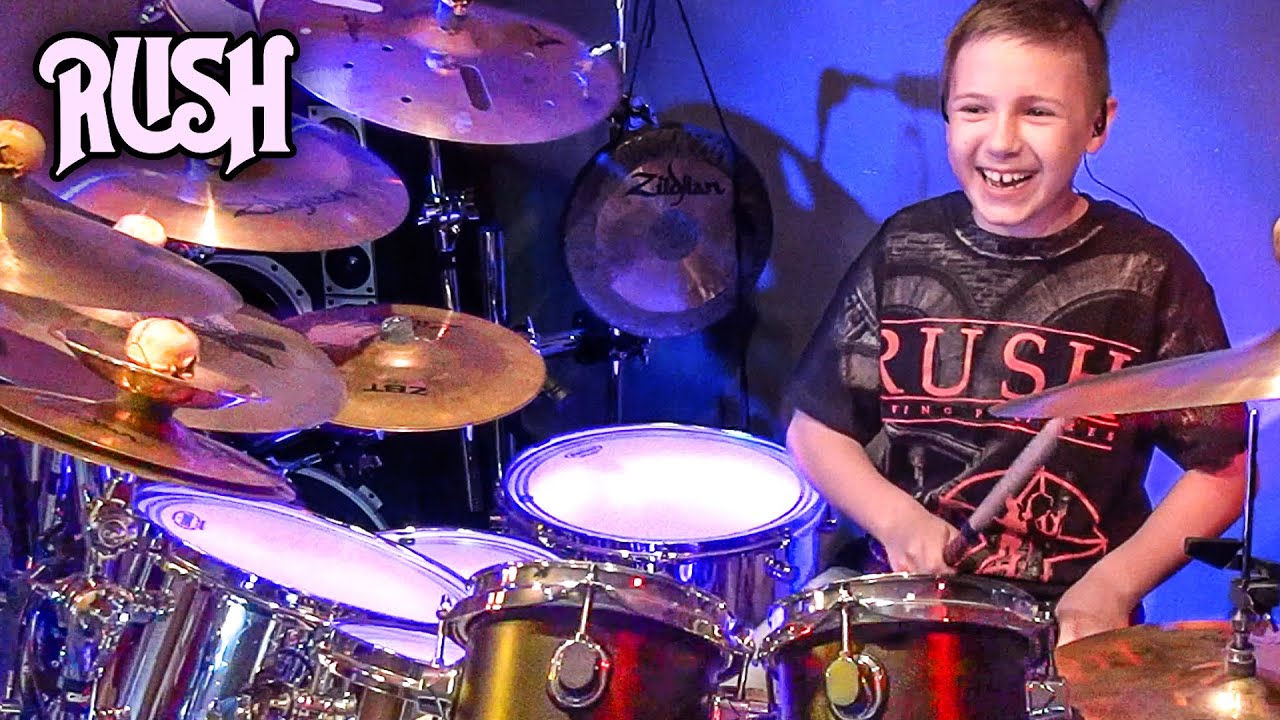 RUSH - A Drum Chronology (10 year old drummer)