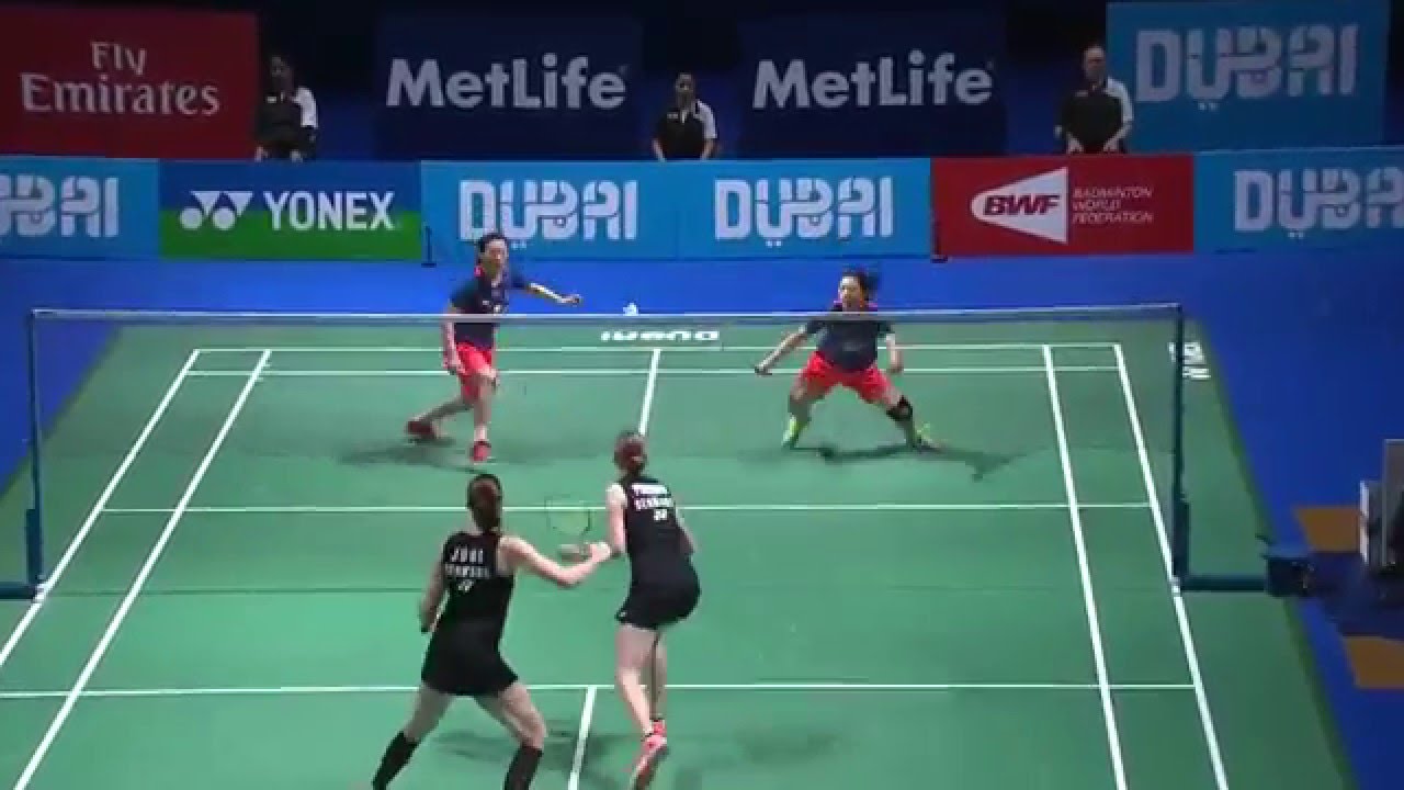 Dubai World Superseries Finals 2015 | Badminton F M1-WD | Luo/Luo vs  Ped/Ryt - YouTube