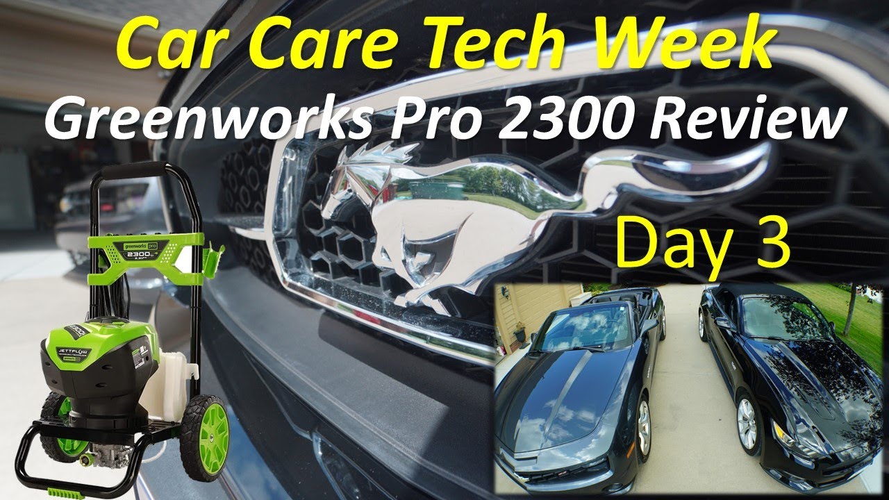 Car Care Tech Week - Day 3 - Greenworks Pro 2300 Electric Pressure ...