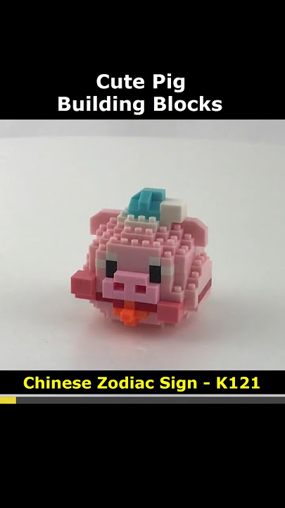 Chinese Zodiac - Pig K121 Mini Blocks Preview #lego #brick #miniblock #nanoblock #block