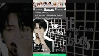 Bts amino app tour screenshot 2