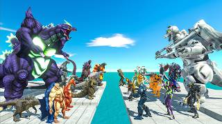 Super Godzilla vs Super Mechagodzilla - Animal Revolt Battle Simulator