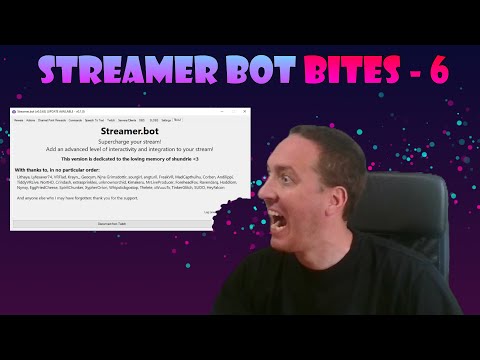 Automated welcome and shout outs, customised shout outs. Streamer bot bites.