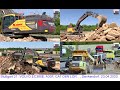 Stuttgart 21: VOLVO EC380E, A30F, CAT D6N,... PFA 1.4, Denkendorf, 23.04.2020.