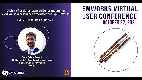 Design of coplanar waveguide resonators for electron spin resonance experiment using HFWorks