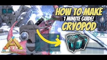 How to make CRYODPOD in ARK Ultimate Mobile Edition #ark #howto #cryopod #craft #keys #obelisk