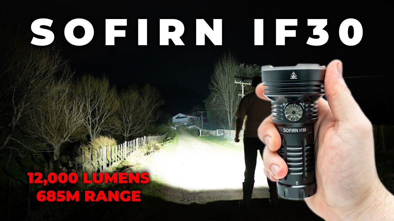 Sofirn IF30, 12,000 Lumens, 685m Range, Flood & Spot Beams, USB C