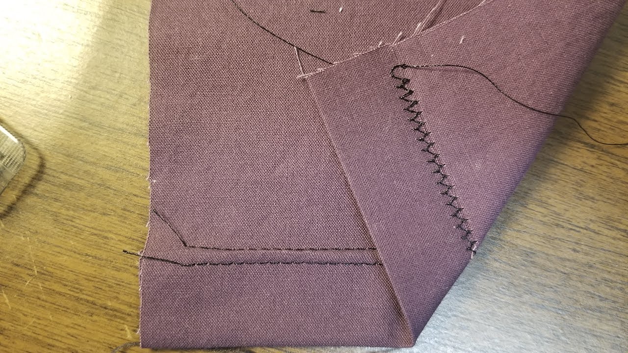 Align a twin needle hem on a home sewing machine. YouTube